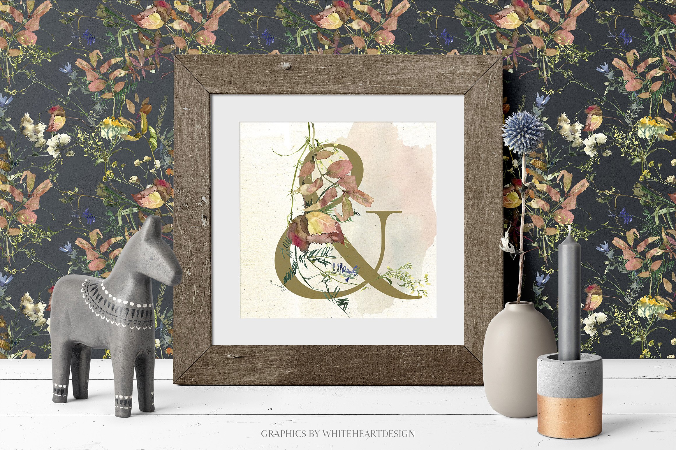 辛辣植物&花卉水彩剪贴画 Spicy Fall Watercolor Leaves Clipart插图(11)