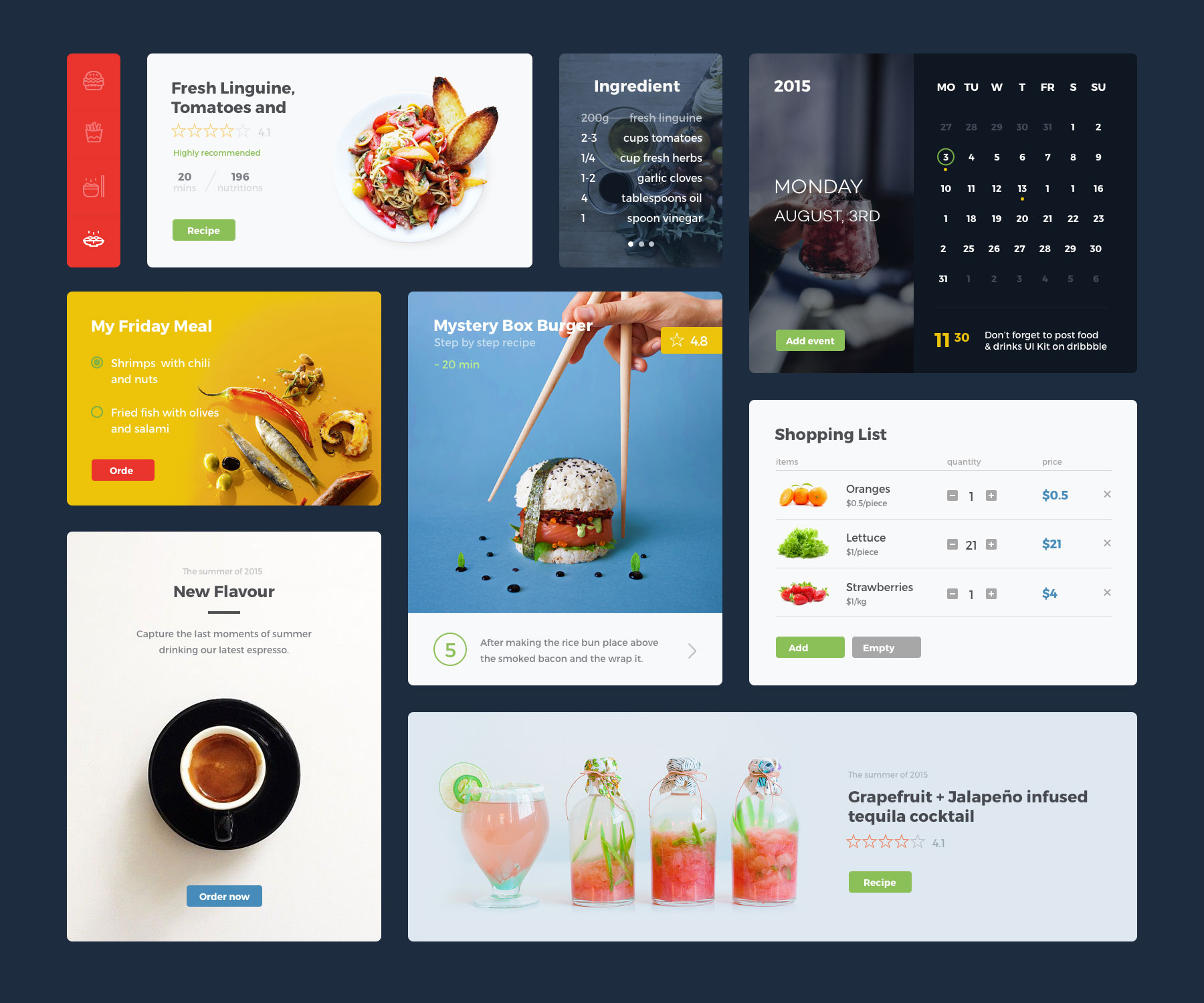 Food & Drink UI Kit