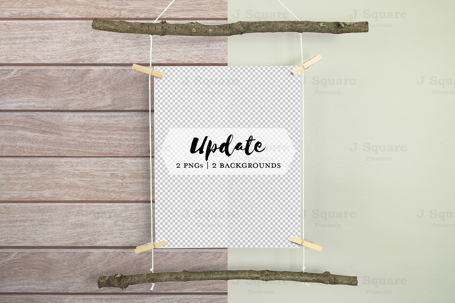 别具一格的艺术作品展示样机 Rustic Mock Ups for 8×10 Art Prints插图(3)