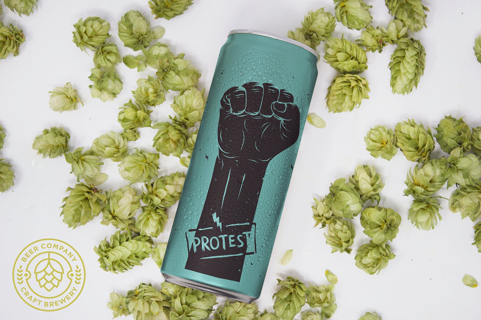 12盎司啤酒易拉罐外观设计图素材库精选 12oz Beer Can Mockup插图(2)