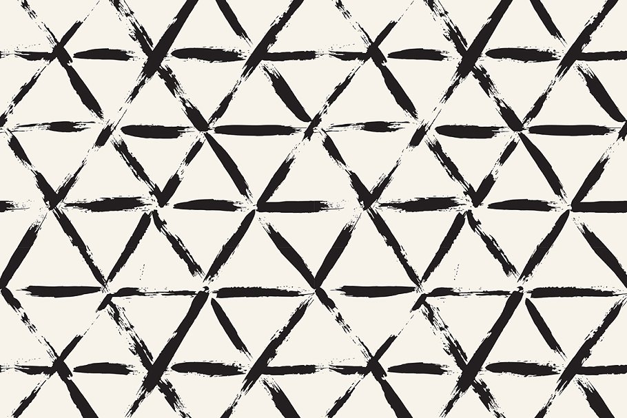 手绘画笔图案无缝纹理 Painted Seamless Patterns Set 2插图(6)