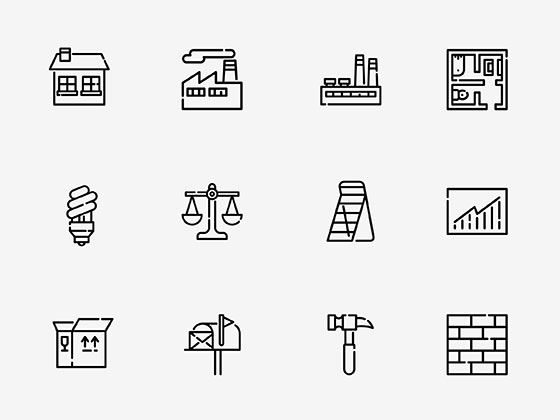 150 枚房地产元素图标素材之家精选sketch素材