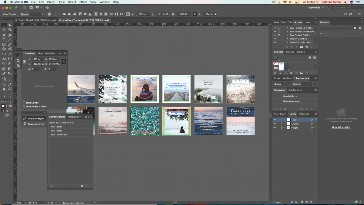 “生活就是旅行” Instagram 主页模板 Life’s a journey, Free Template for Instagram插图(7)