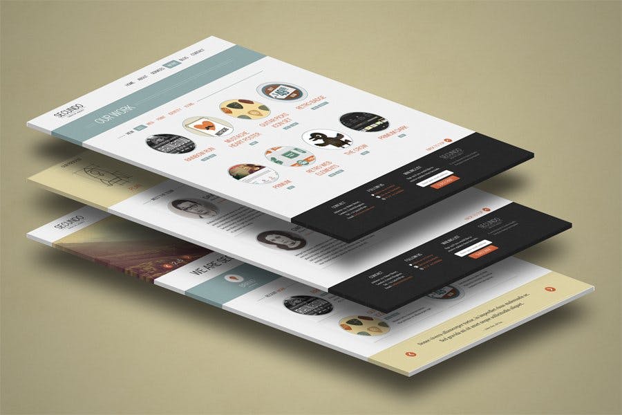 3D立体图网站UI设计效果图样机 3d Website Display Mockup插图(4)
