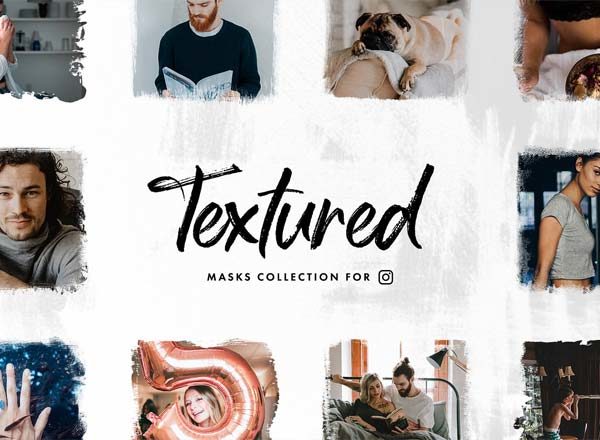 手绘图片边缘粗糙效果处理集