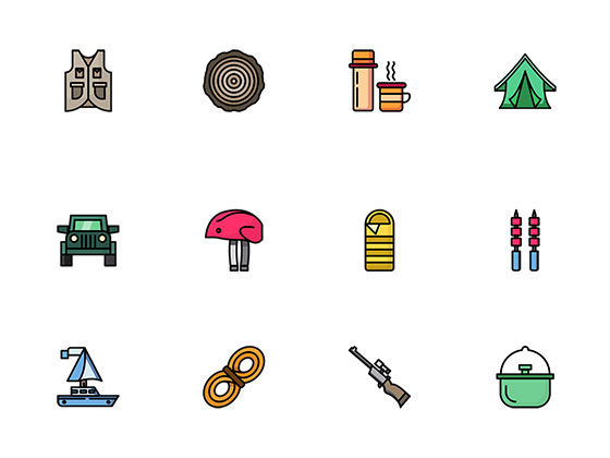50 枚探险元素图标素材之家精选sketch素材