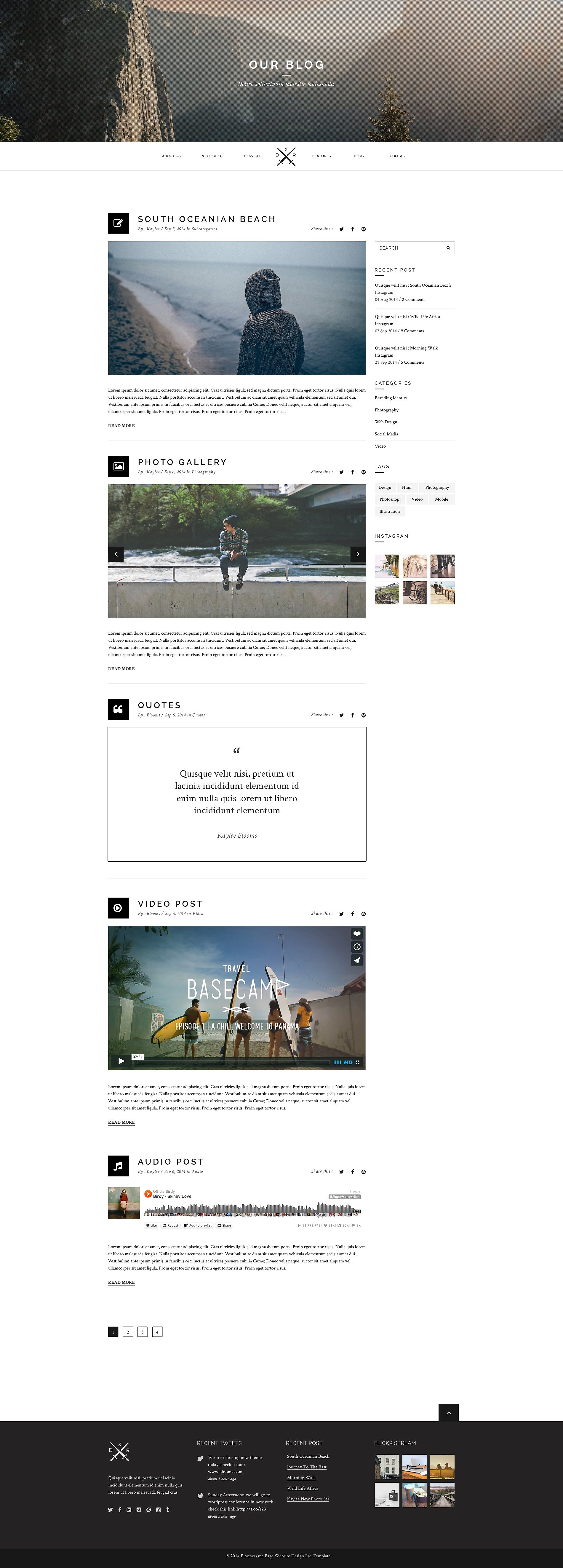 简约、优雅的网页PSD模板插图(4)