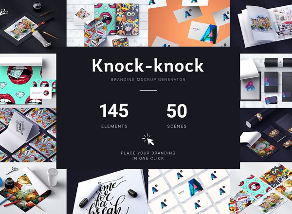 超大容量品牌样机集合 Knock-knock Mockups（3.36GB）