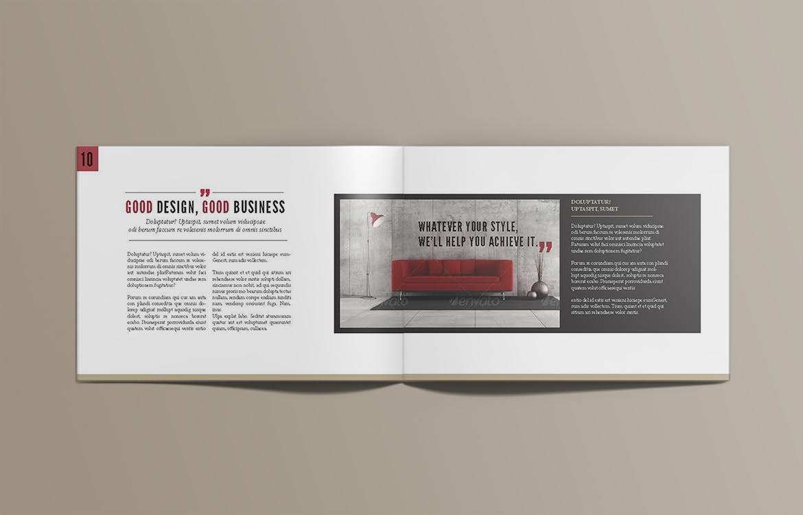 时尚家具产品设计目录画册设计模板 Furniture Brochure插图(9)