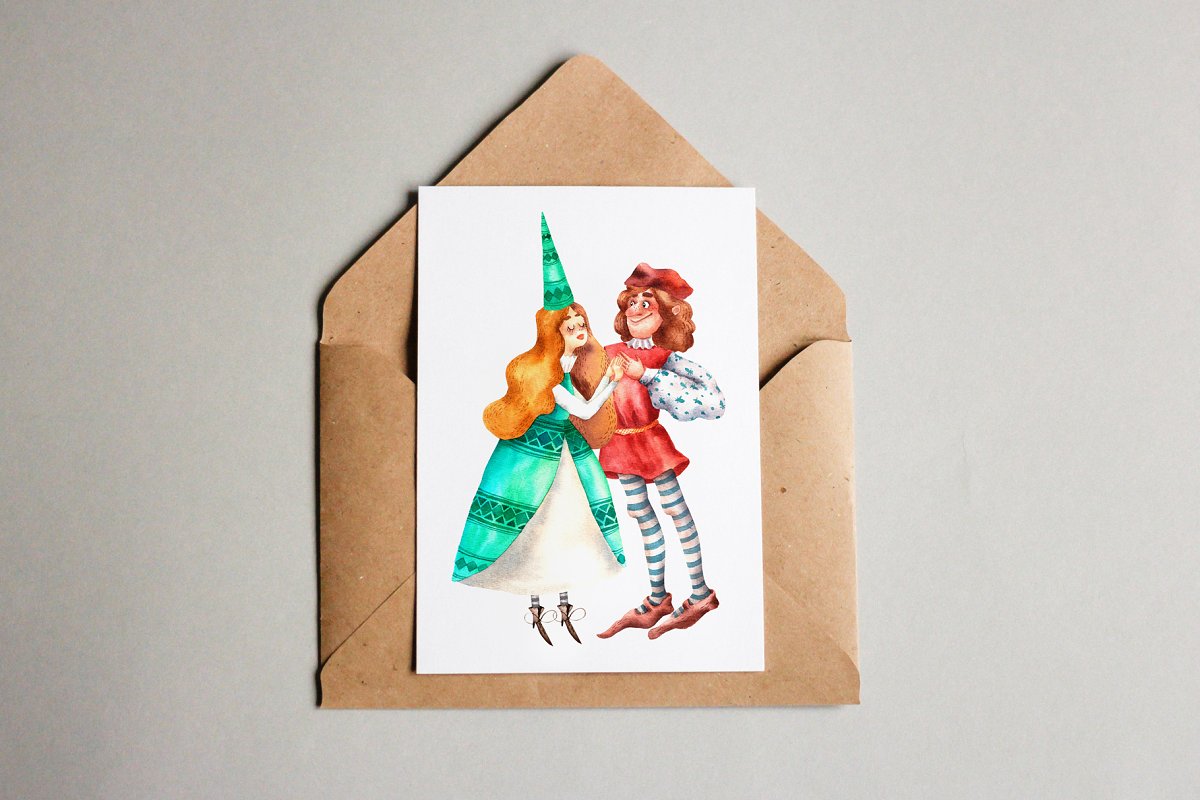 古老的童话故事水彩插画合集插图(1)