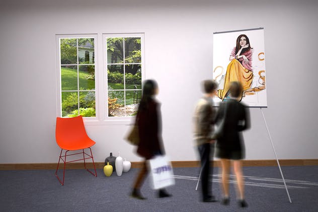 办公室艺术作品展示样机Vol.2 Office Art Mockup [Vol 2]插图(6)