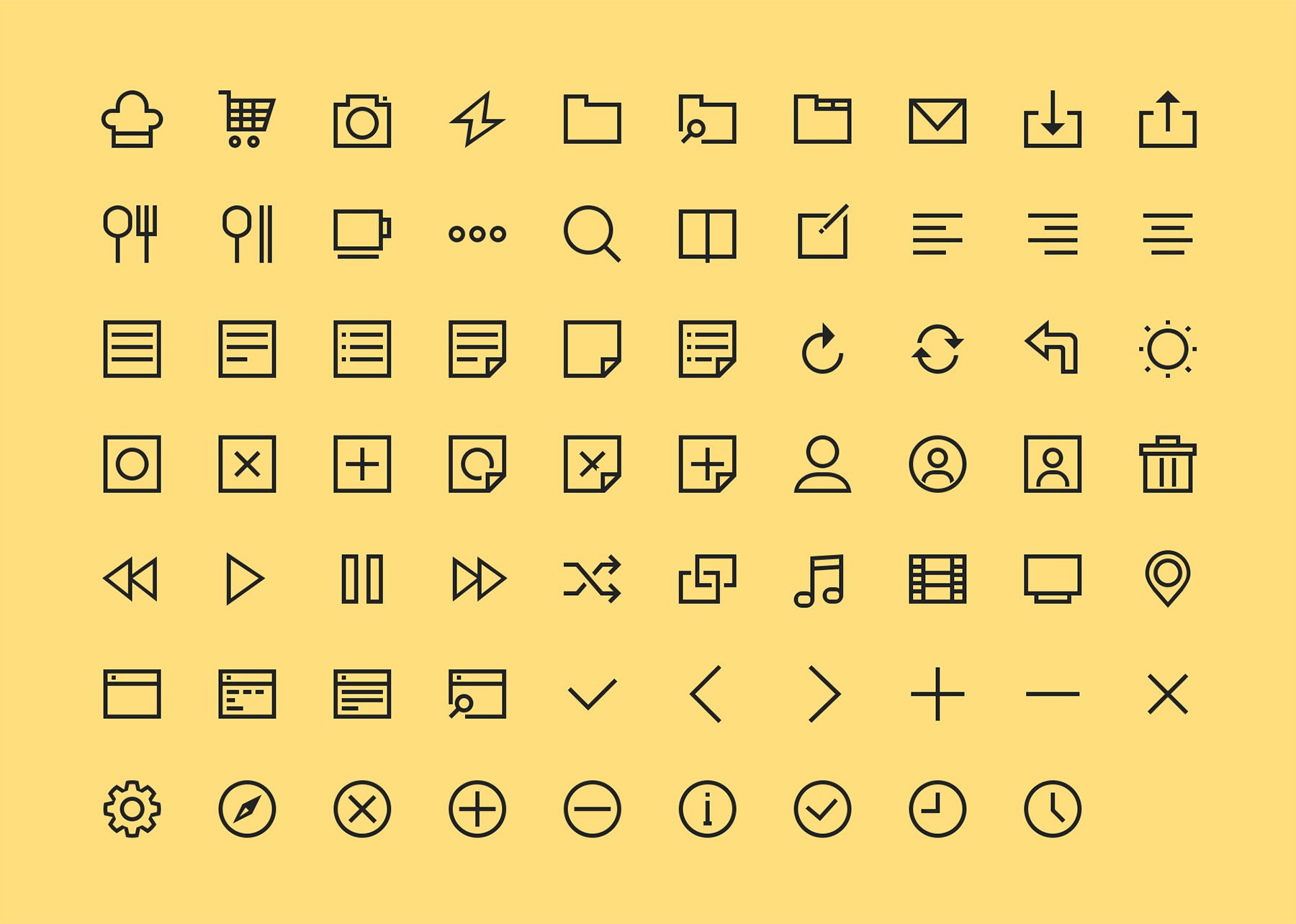 Essential Line Icons
