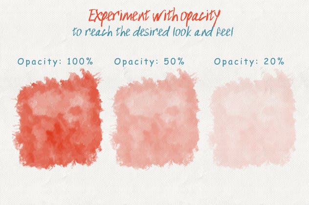 36款水彩画AI画笔笔刷＆水彩质感肌理纹理 Set of Watercolor Brushes and Textures插图(3)