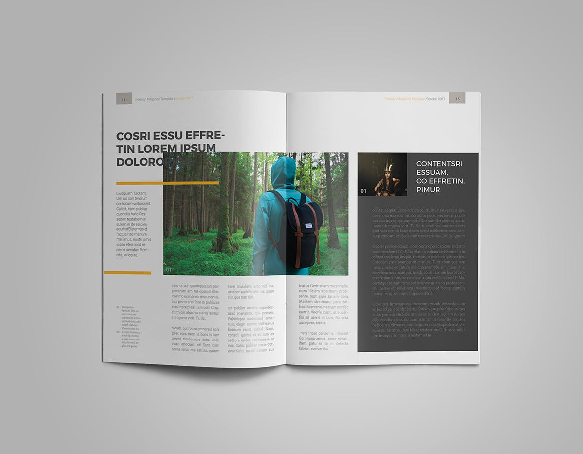 女性时尚主题素材库精选杂志版式设计InDesign模板 InDesign Magazine Template插图(7)