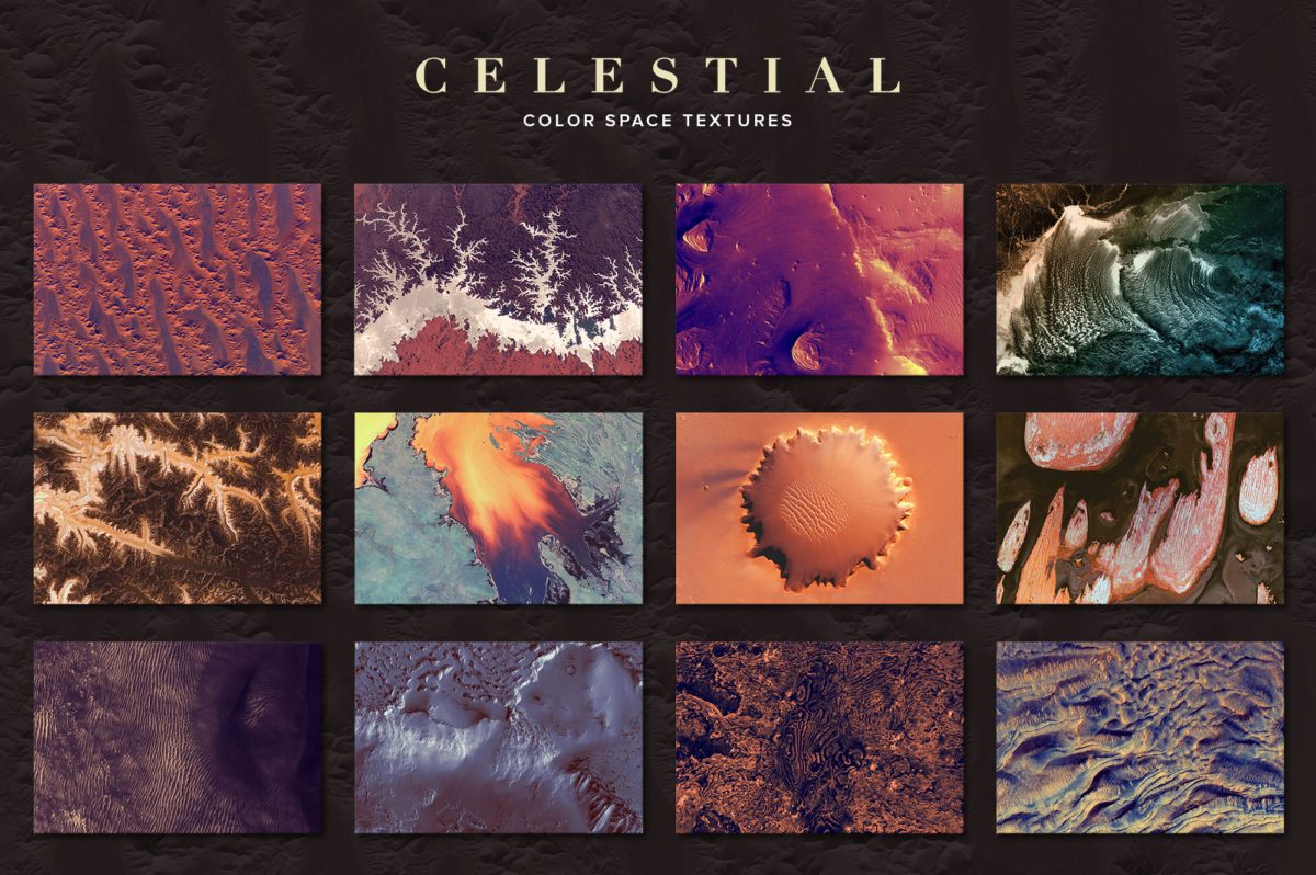 创意抽象纹理系列:外星球表面抽象纹理&笔刷 Celestial插图(4)