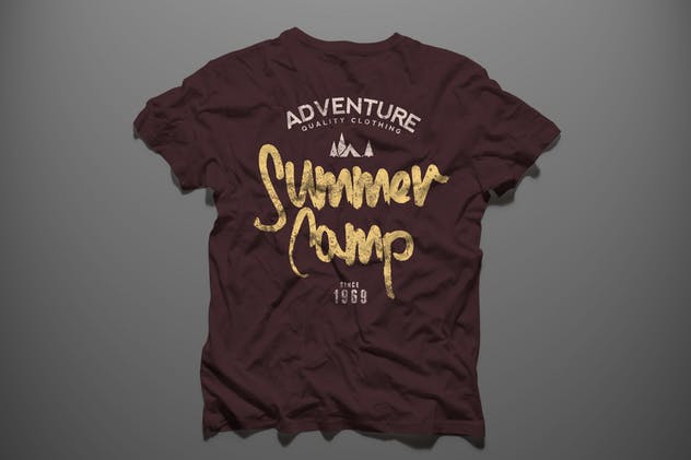 男士印花T恤服装样机模板 T-shirt Mock-up Male Version插图(2)