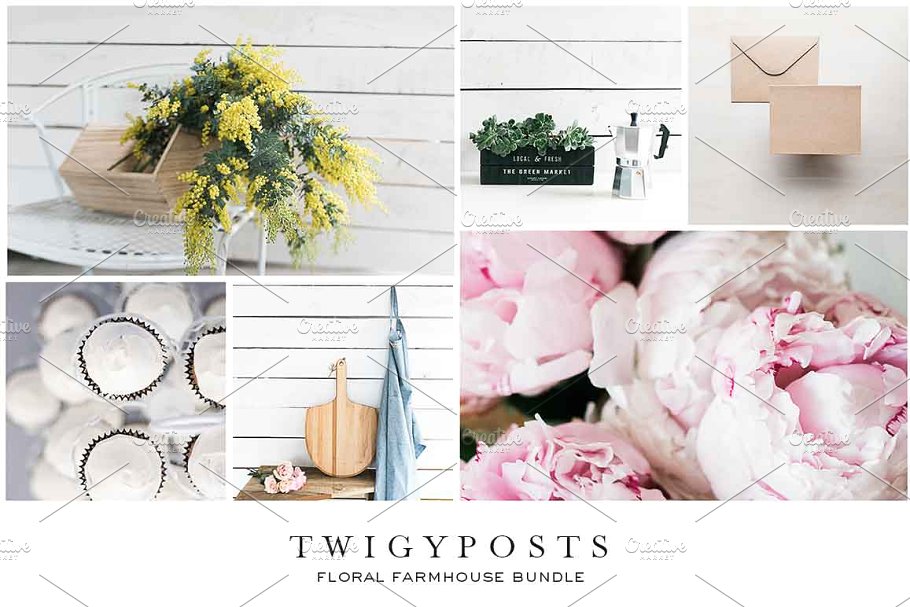 花卉场景样机 Floral Farmhouse Stock Photos插图(2)