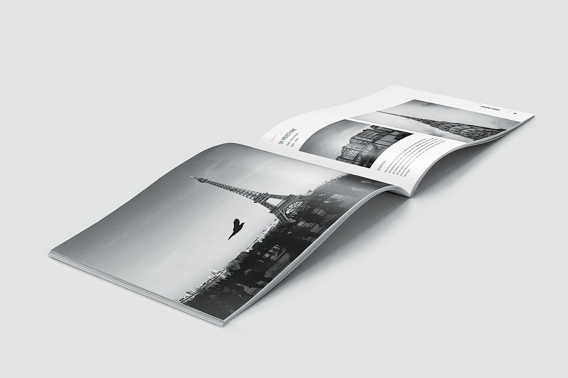 简约而专业的图形设计师产品组合杂志模板插图(25)