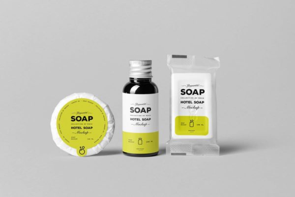 肥皂外观包装样机模板 Soap Mock-up