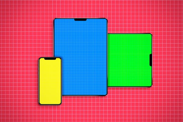 逼真的iPhoneX和iPad设备样机模板 iPhone & iPad X Mockup插图(9)