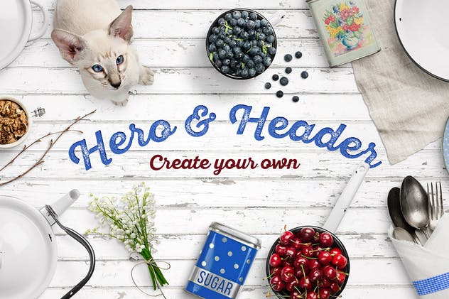 超级巨无霸Banner&Header场景设计套装 Countryside Mockup Creator插图(1)