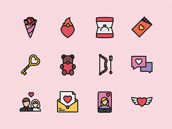 爱的彩色图标素材之家精选sketch素材