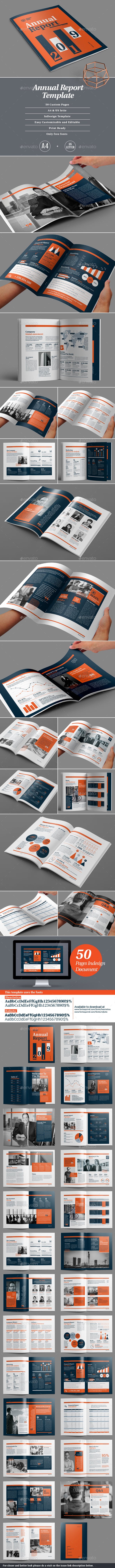 极简排版的企业年度报告模板插图