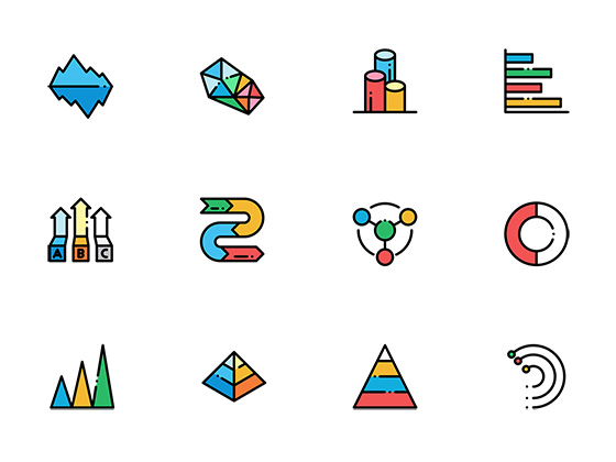 60 枚信息图表元素图标素材之家精选sketch素材