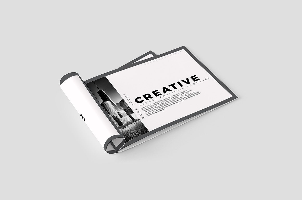 创意极简的黑白色调杂志手册模板下载[indd]插图(40)