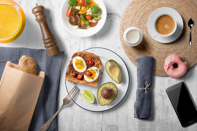 美食厨房场景样机生成器Vol.3 Kitchen Ready Mockup Vol. 3插图(2)