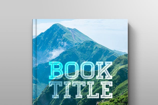 精装封面设计书籍样机 Hardcover Book Mockup: Straight插图(2)