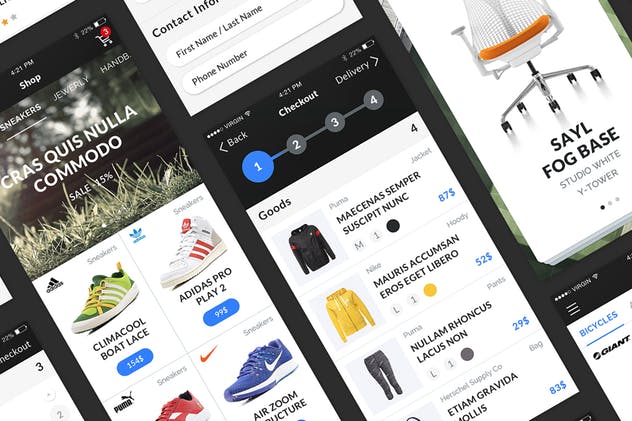 移动互联网项目APP UI套件 Mapogo UI Kit插图(1)
