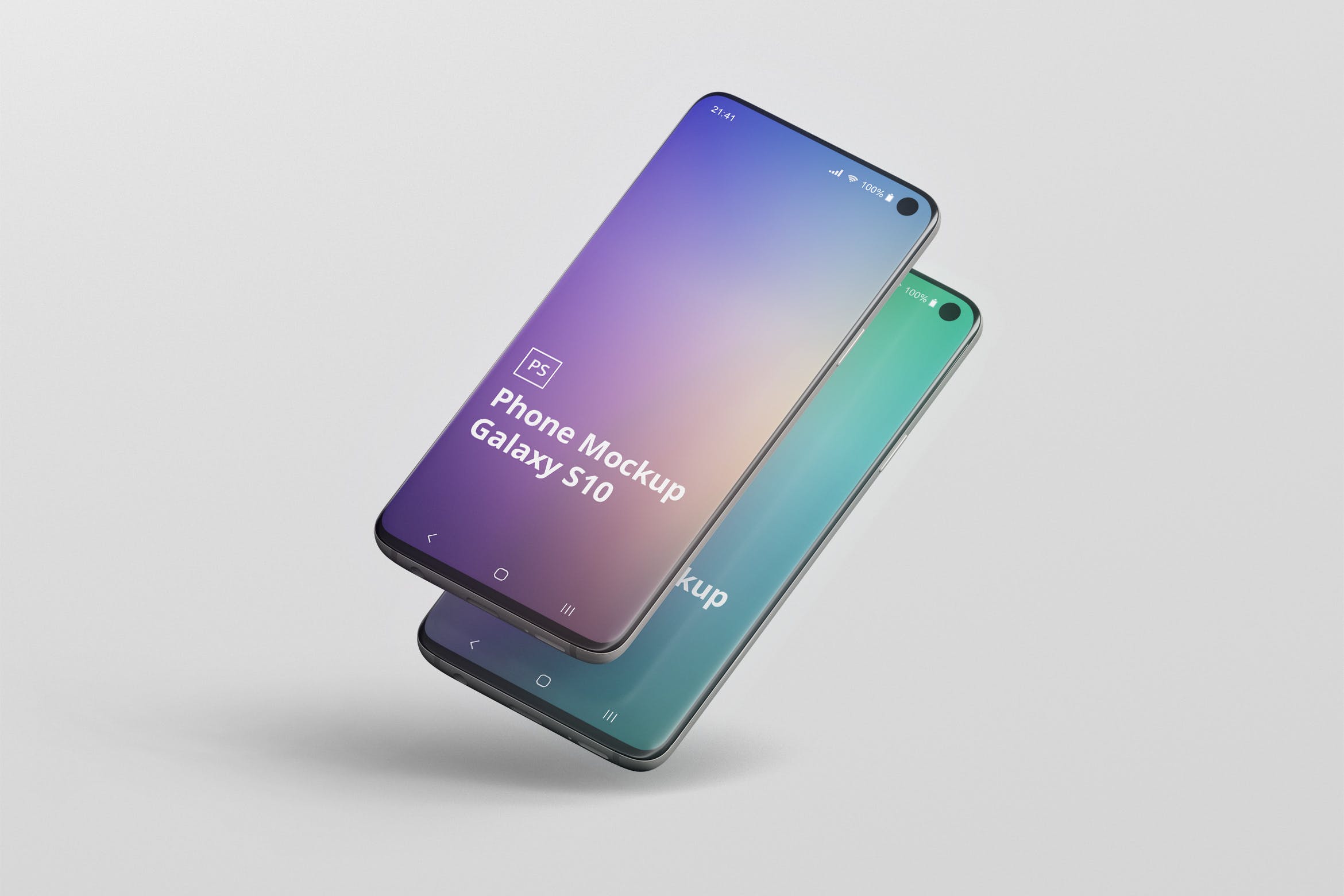 三星Galaxy S10智能手机素材库精选样机模板 Phone Mockup Galaxy S10插图