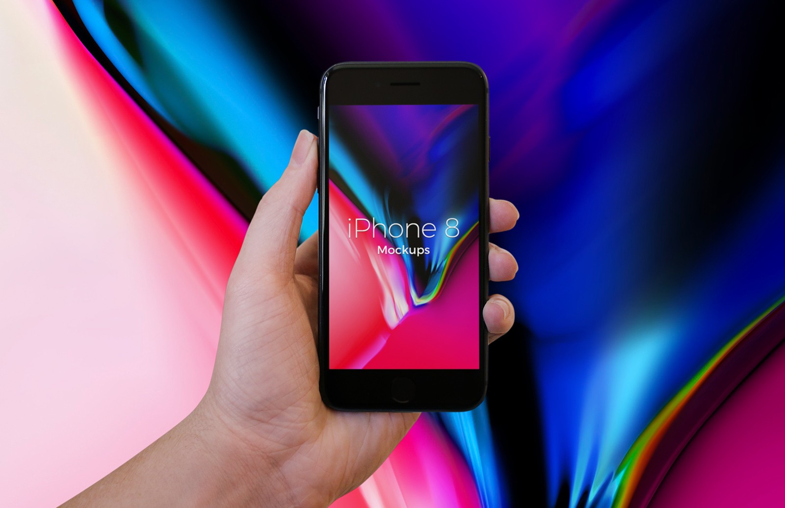 手持 iPhone 8 样机模板 iPhone 8 In Hand Mockups (PSD)插图(7)