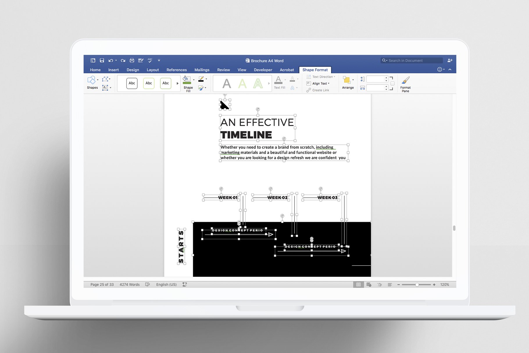 黑白风产品品牌企业画册设计模板 Proposal Template插图(1)