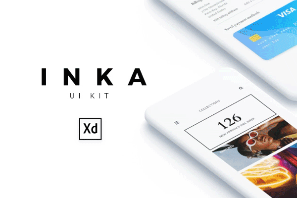 素材库下午茶：时尚简约的电商APP UI KITS模板下载[XD]