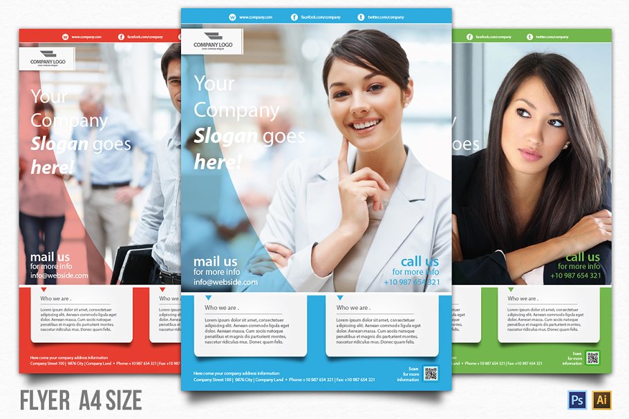 9个店铺活动优惠营销活动传单模板 9 Business Flyer插图(1)