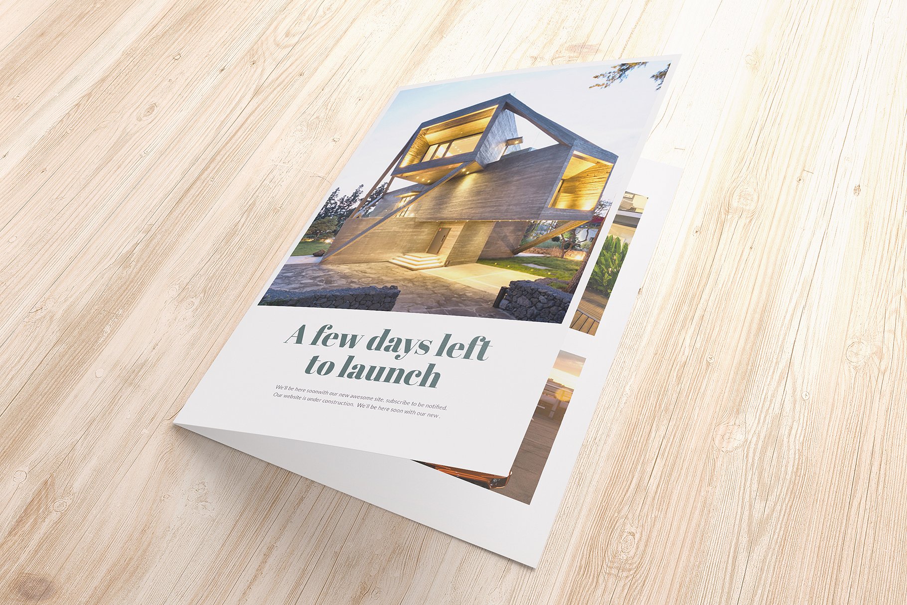 对折小册子样机模板 Half-Fold brochure Mockups插图(8)