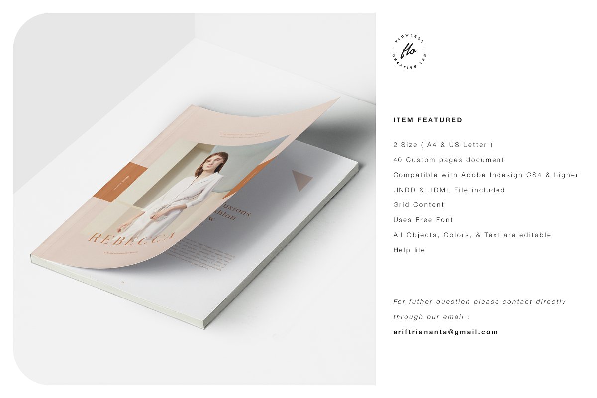 REBECCA时装产品画册设计模板插图(5)