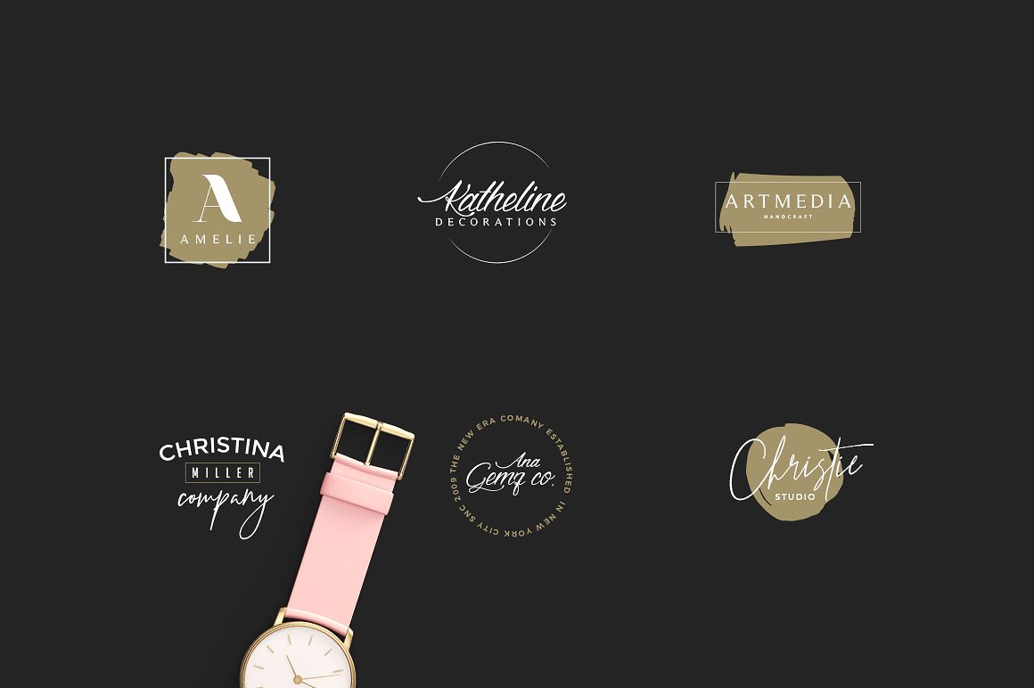 50款女性奢华品牌Logo模板 50 Feminine Luxury Logos插图(11)