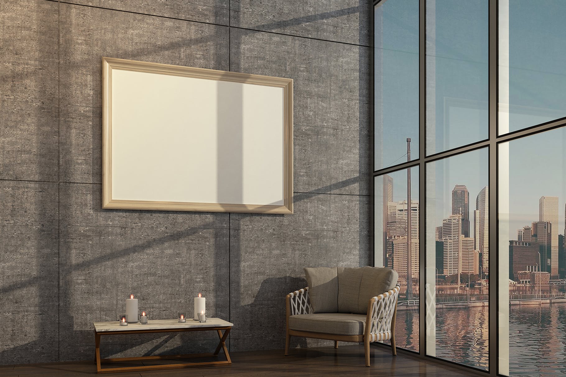 挂墙画框画廊展览样机模板素材3 Gallery Mockup 3插图(14)