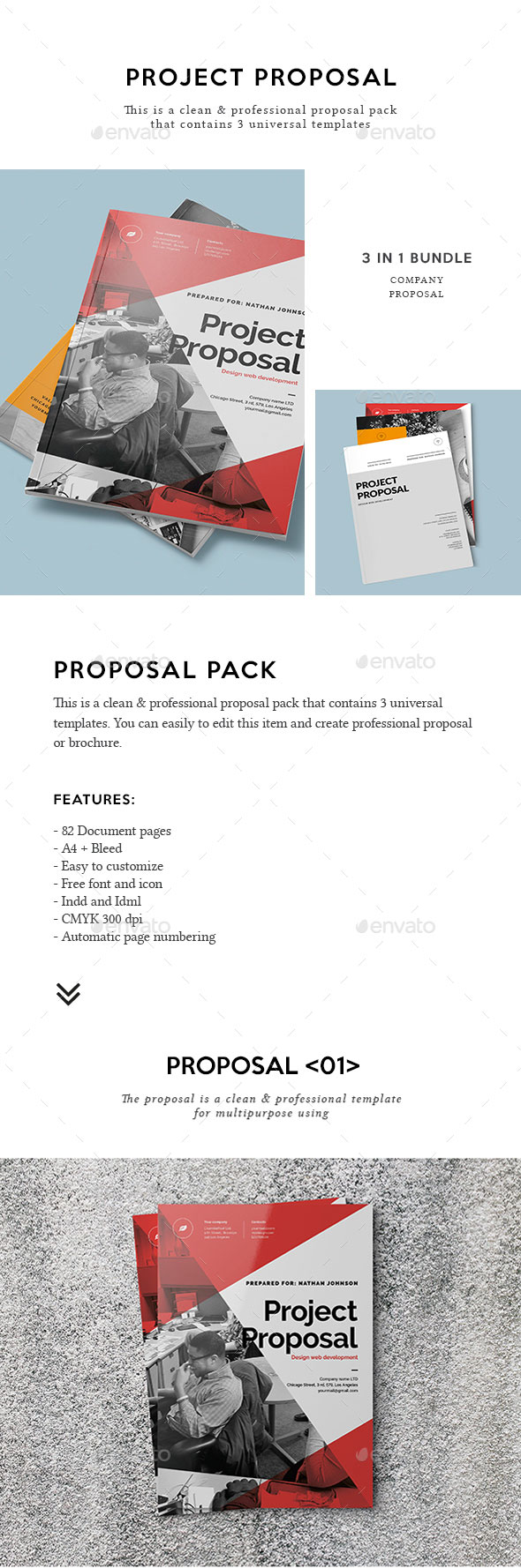 现代、专业、极简的杂志模板合辑下载 Proposal Bundle [indd]插图