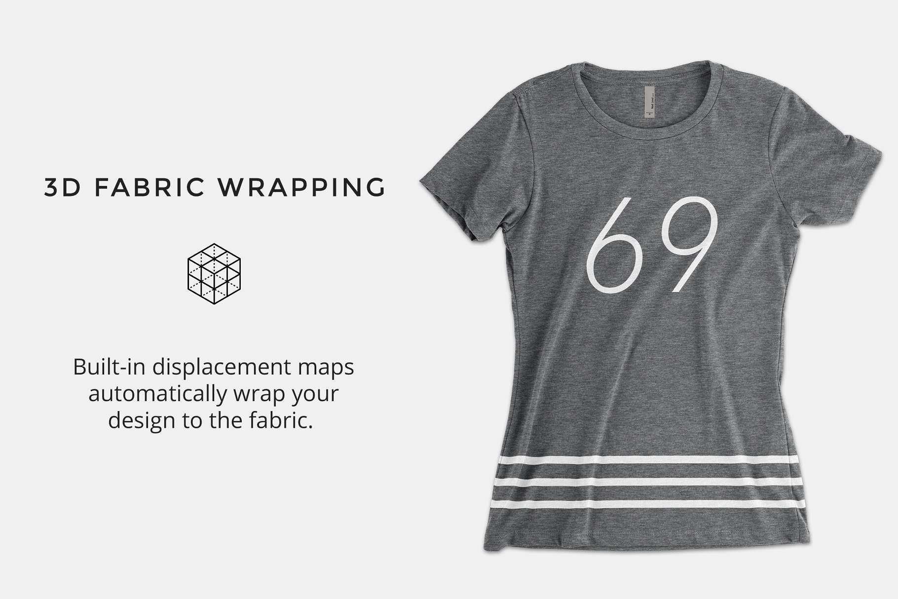 女士收腰T恤样机模板 Next Level 6610 Women’s CVC Tee插图(2)