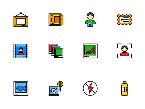 100 枚相机元素图标素材之家精选sketch素材