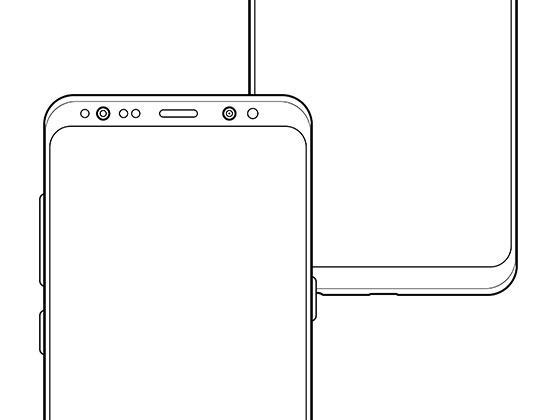 三星 Galaxy S8 线框图素材之家精选sketch素材