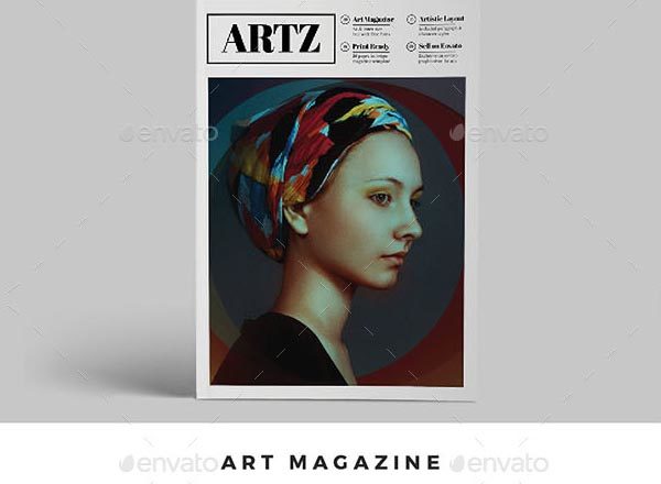 一款高品质艺术杂志模版下载[indd]