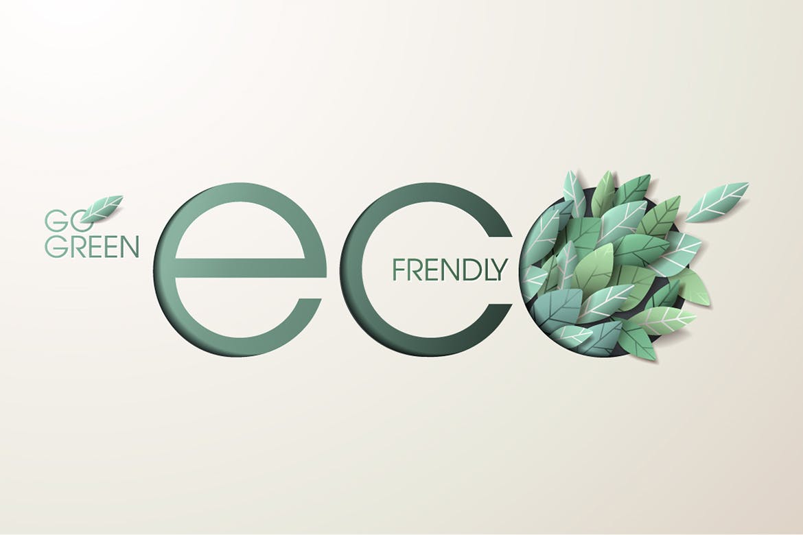 大自然绿色主题网站Banner广告概念素材库精选设计素材v1 Nature web banner concept design插图(1)