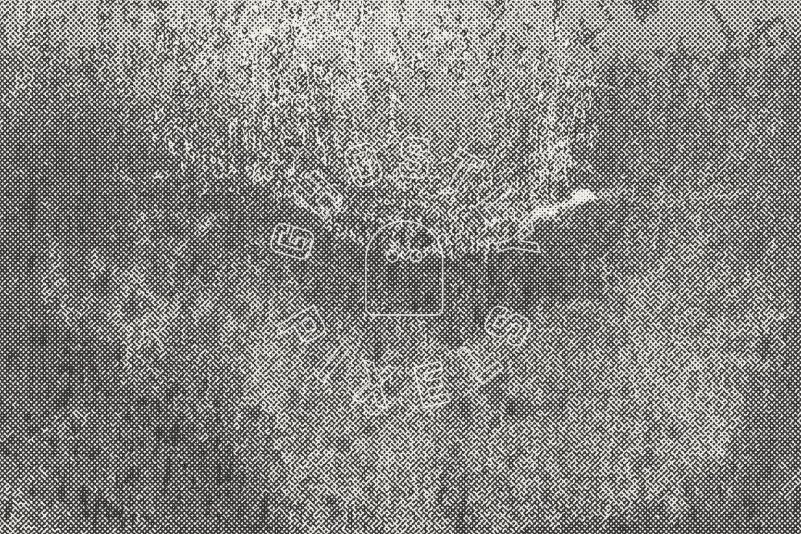 10张金属铁锈半色调纹理素材 Rusty Halftone Textures插图(9)