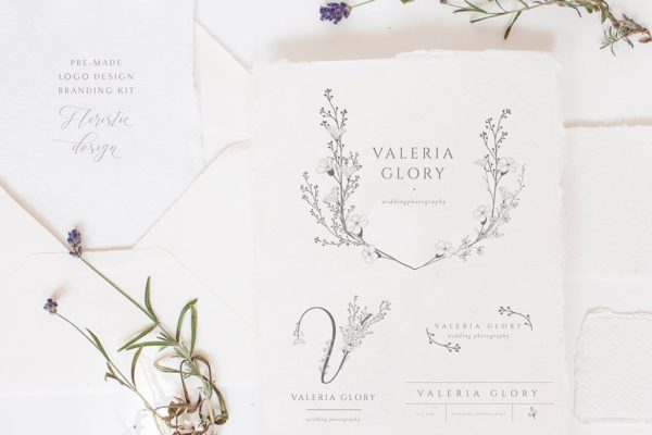 高端女性饰品品牌设计素材套装 Pre-made Logo ~ Branding Kit