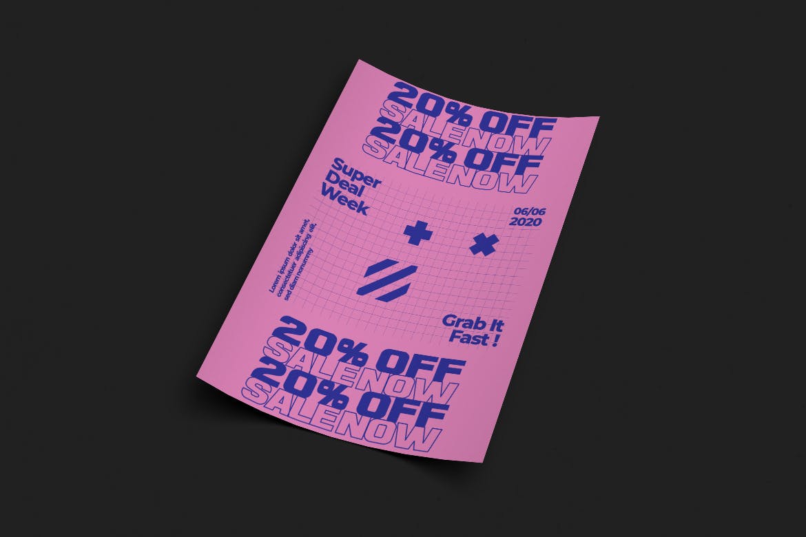 创意文字排版设计海报PSD素材素材库精选 luis Poster Design插图(2)